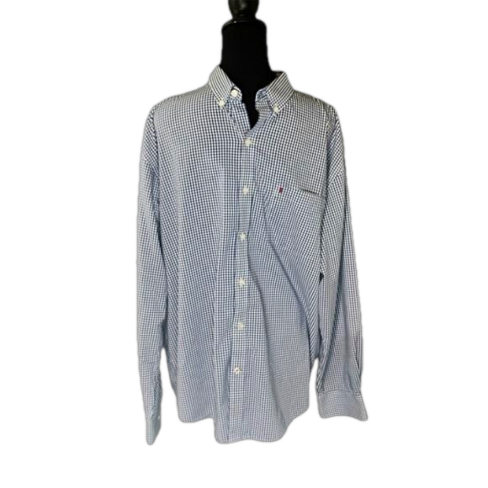 Men's Izod Button Up Long Sleeve Shirt, Size L
